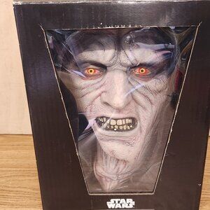 Star Wars Emperor Palpatine Deluxe Mask With XL hooded Robe Halloween Mask